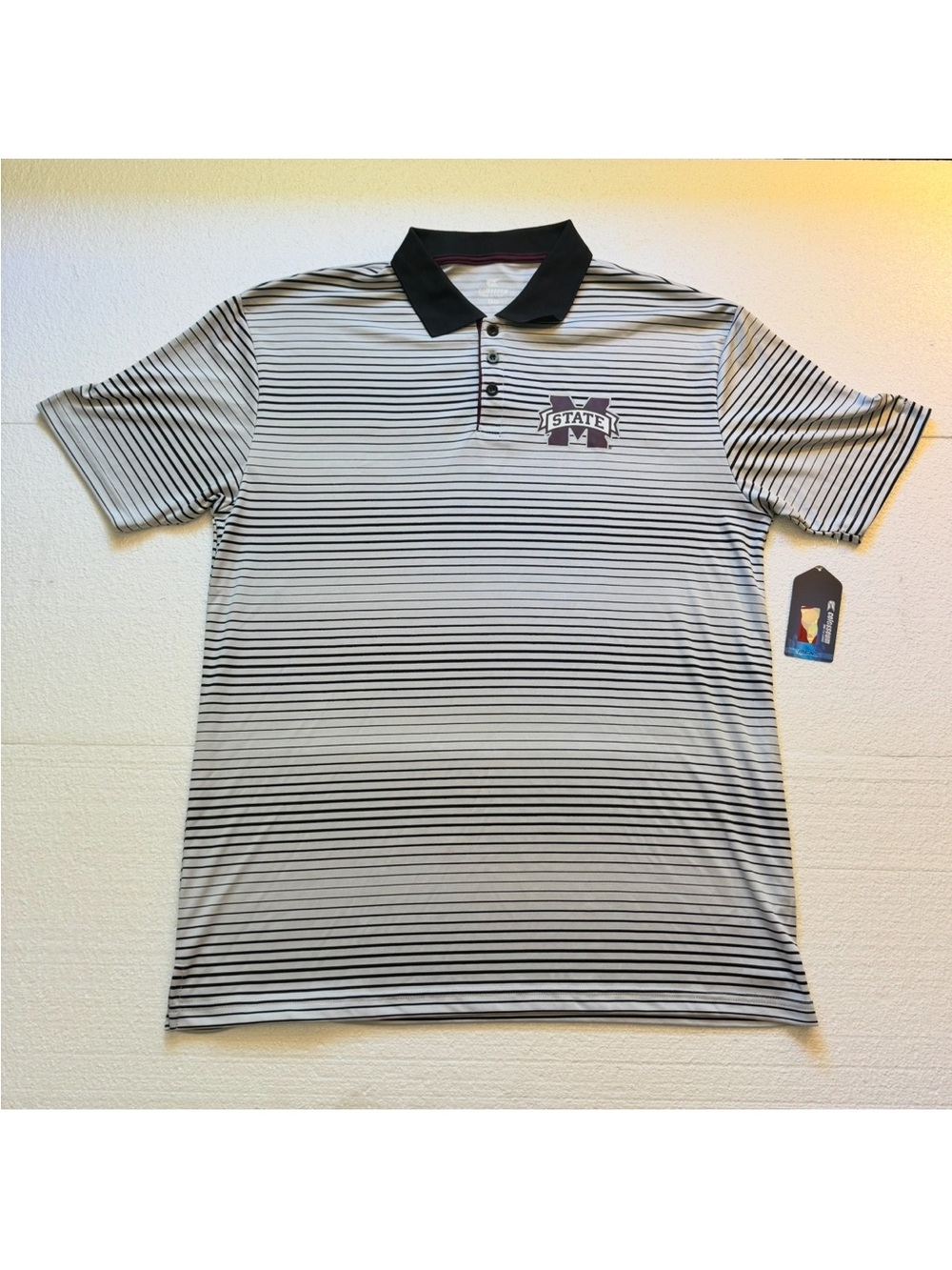 NWT! Mississippi State Collared Polo Shirt Men's XL